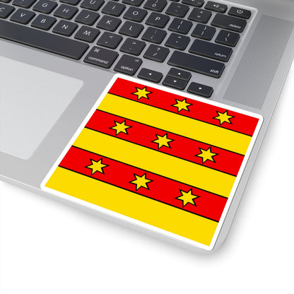CHE Bezirk Rheinfelden Flag (Switzerland) STICKER Vinyl Kiss-Cut Decal