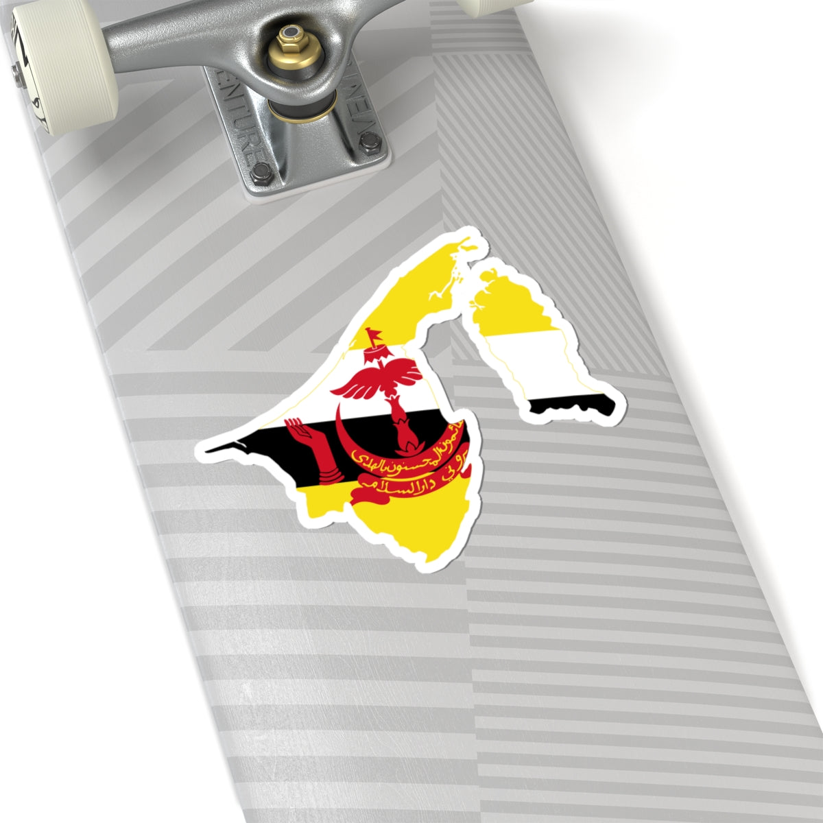 Flag-map of Brunei2 (Brunei) STICKER Vinyl Kiss-Cut Decal
