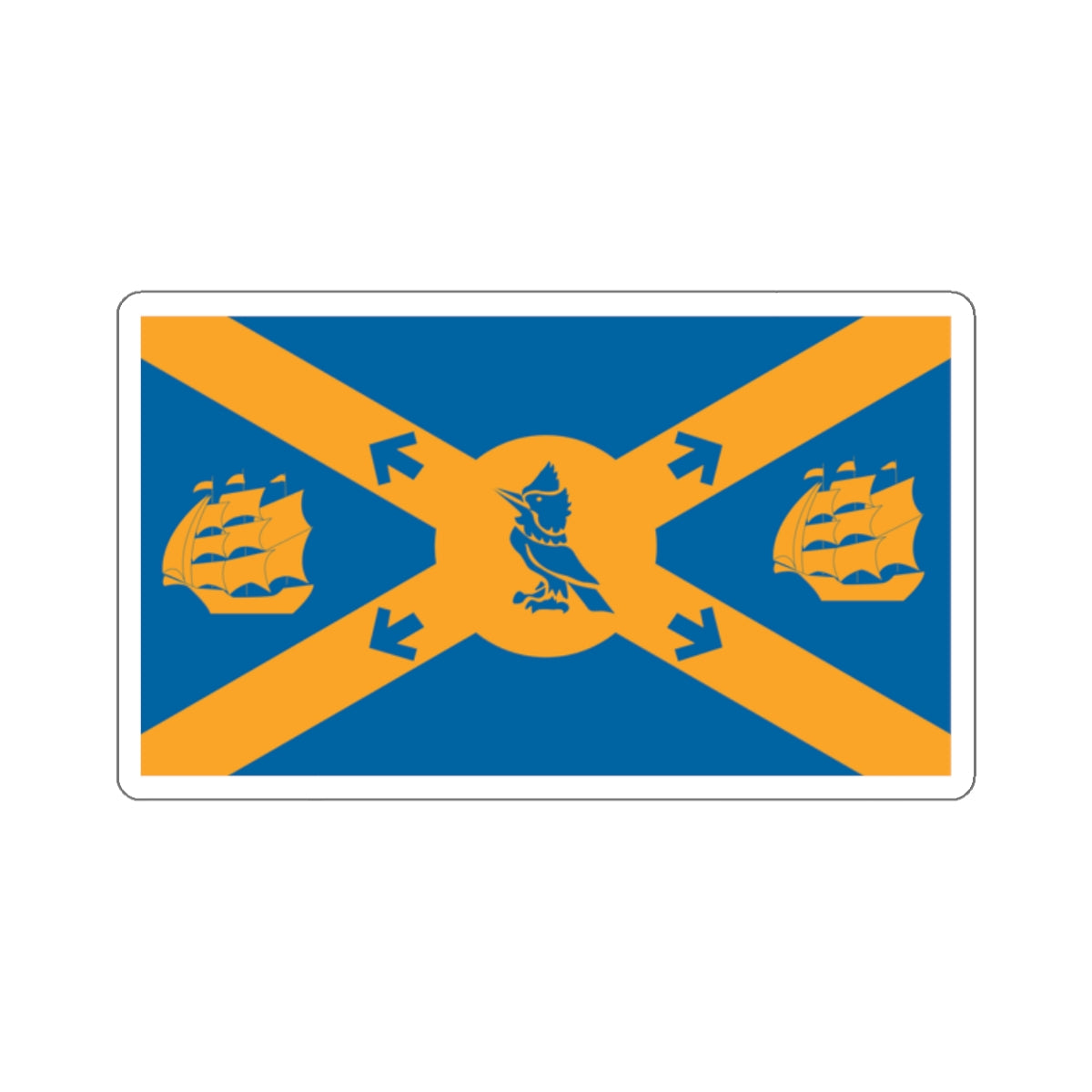 Flag of Halifax Canada - STICKER Vinyl Kiss-Cut Decal