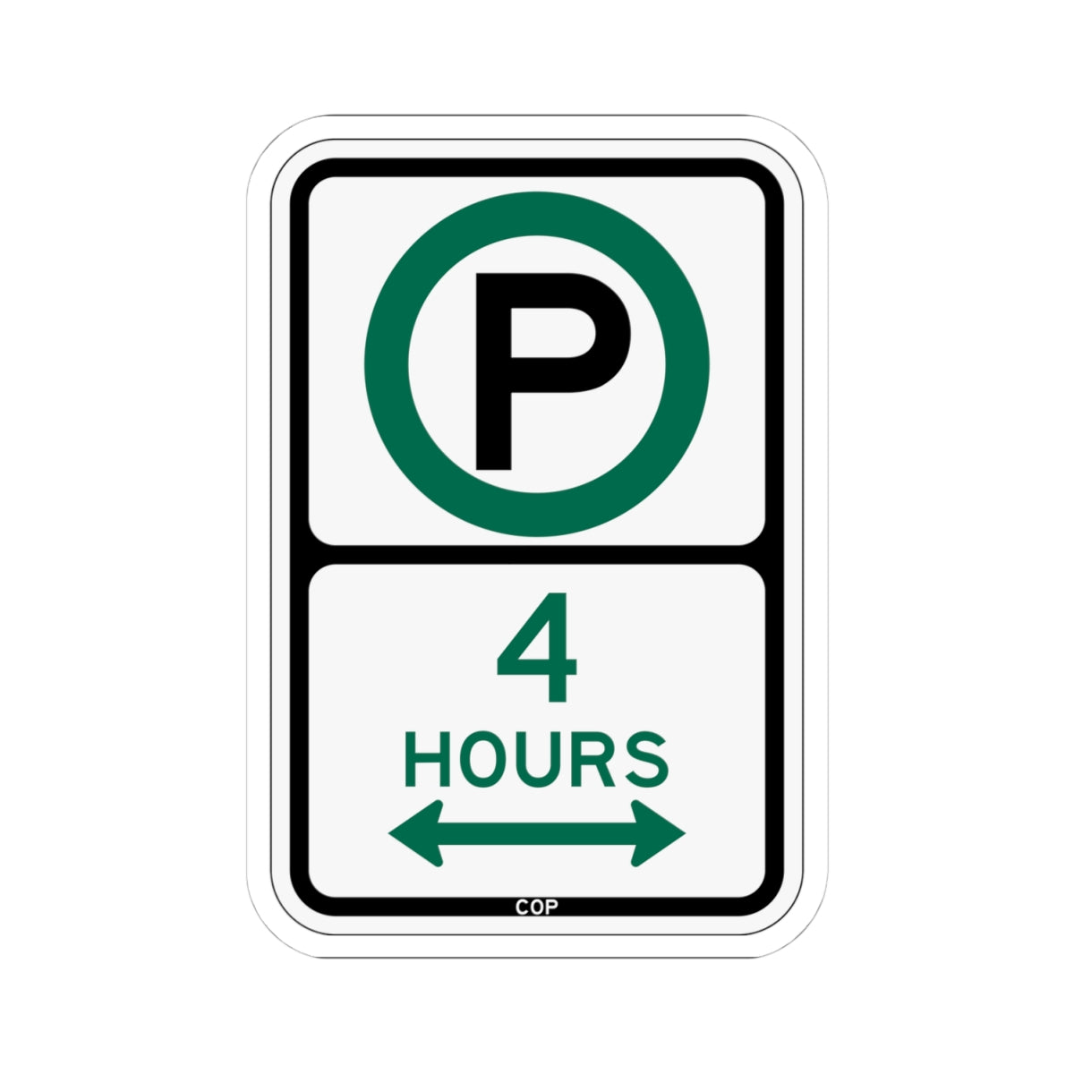 PBOT Road sign P3805D (Oregon) (Road Sign) STICKER Vinyl Kiss-Cut Decal