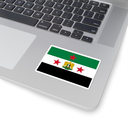 Flag of the Minister of Defense of Syria 2024present (Syria) STICKER Vinyl Kiss-Cut Decal