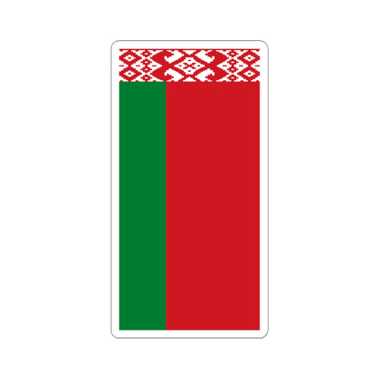 Flag of Belarus vertical (Belarus) STICKER Vinyl Kiss-Cut Decal