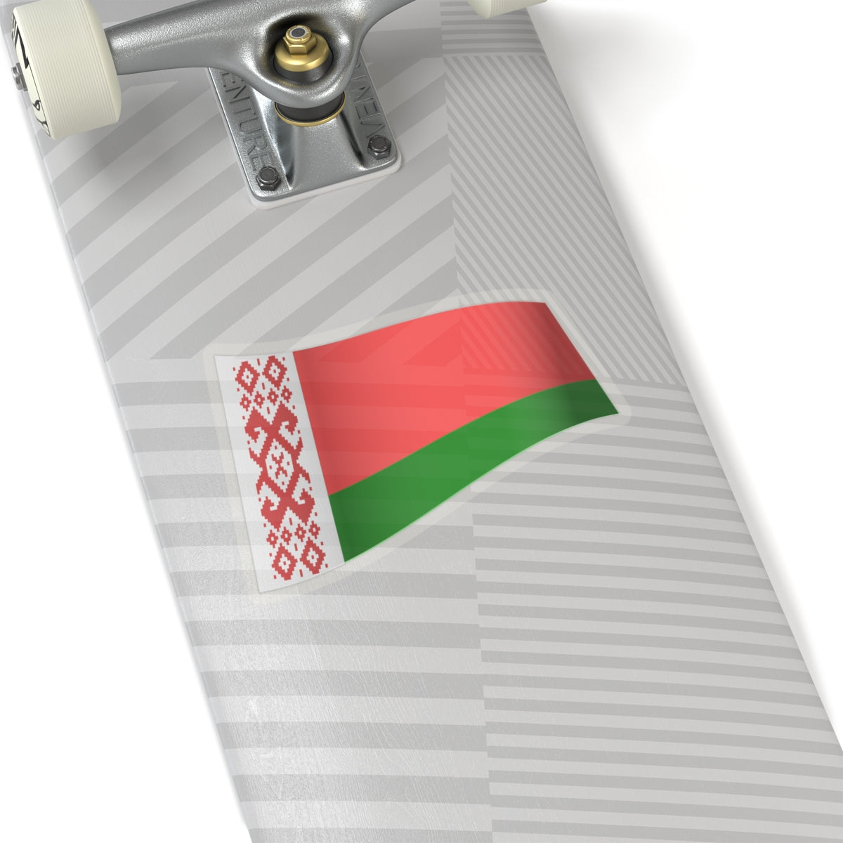 Belarus Flag - iconic waving (Belarus) STICKER Vinyl Kiss-Cut Decal