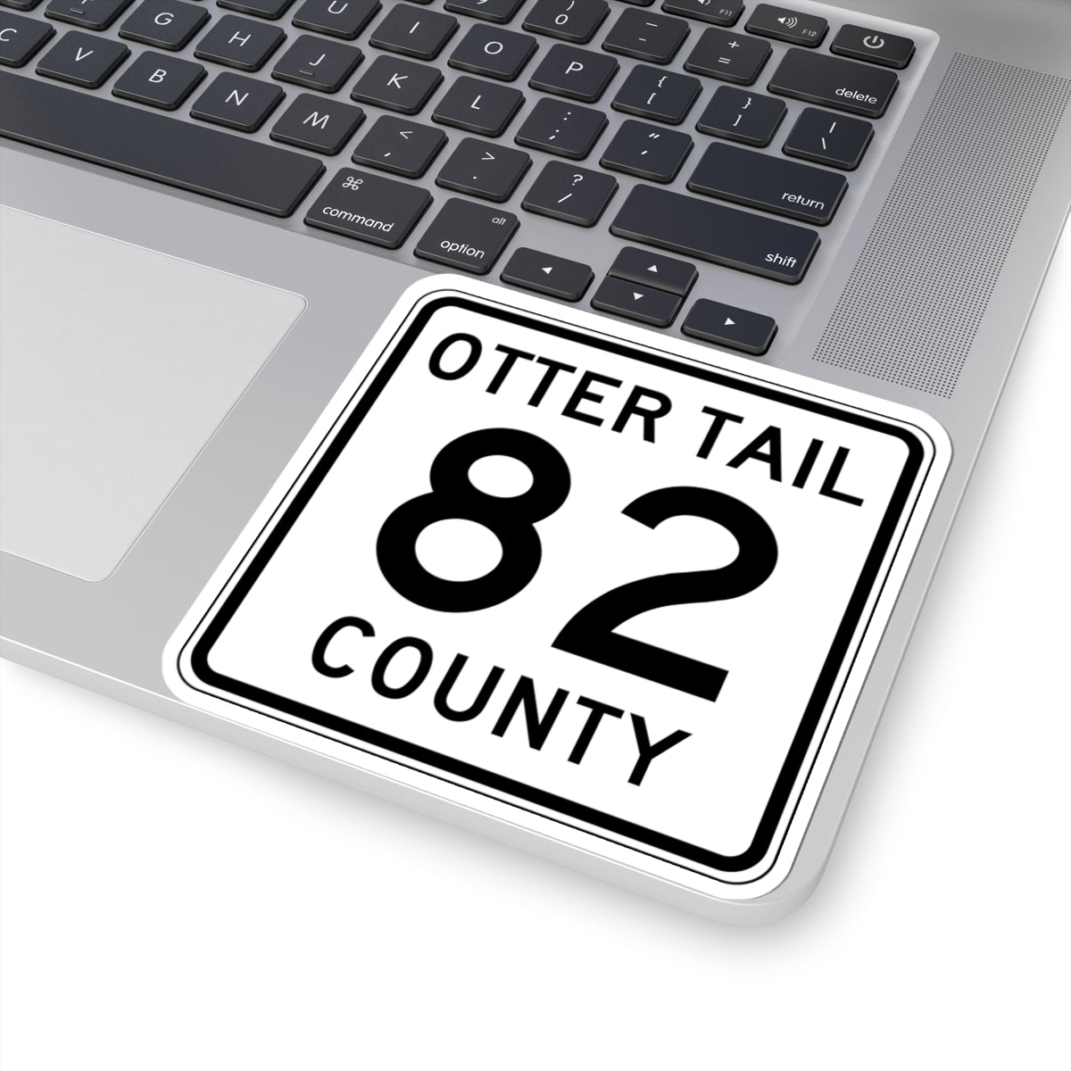 Otter Tail County Route 82 MN (Minnesota) (Road Sign) STICKER Vinyl Kiss-Cut Decal