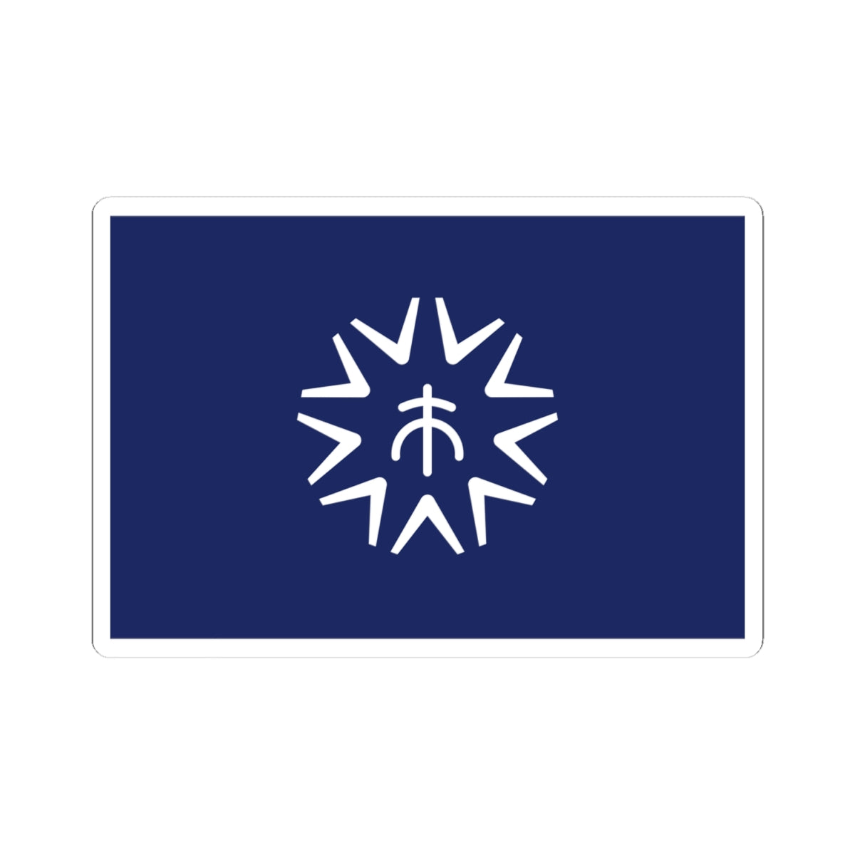 Flag of Kure Hiroshima (Japan) STICKER Vinyl Kiss-Cut Decal
