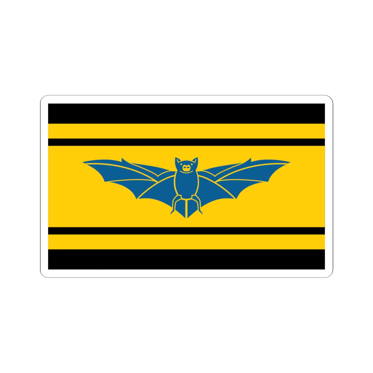 Flag of Brecknockshire (United Kingdom) STICKER Vinyl Kiss-Cut Decal