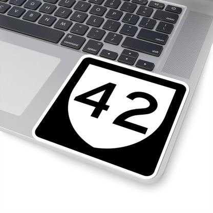 PR urban primary 42 (Puerto Rico) (Road Sign) STICKER Vinyl Kiss-Cut Decal