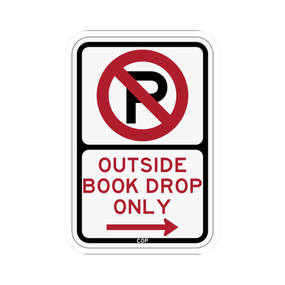 PBOT Road sign P1920R (Oregon) (Road Sign) STICKER Vinyl Kiss-Cut Decal