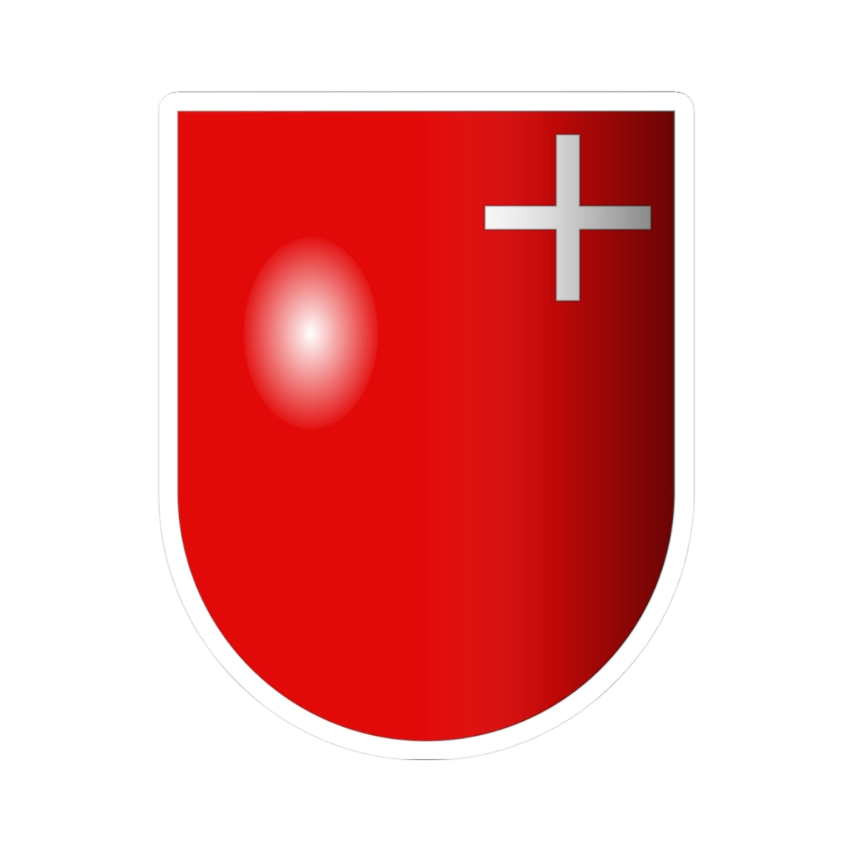 Schwytz-coat of arms 3d (Switzerland) (Coat of Arms) STICKER Vinyl Kiss-Cut Decal