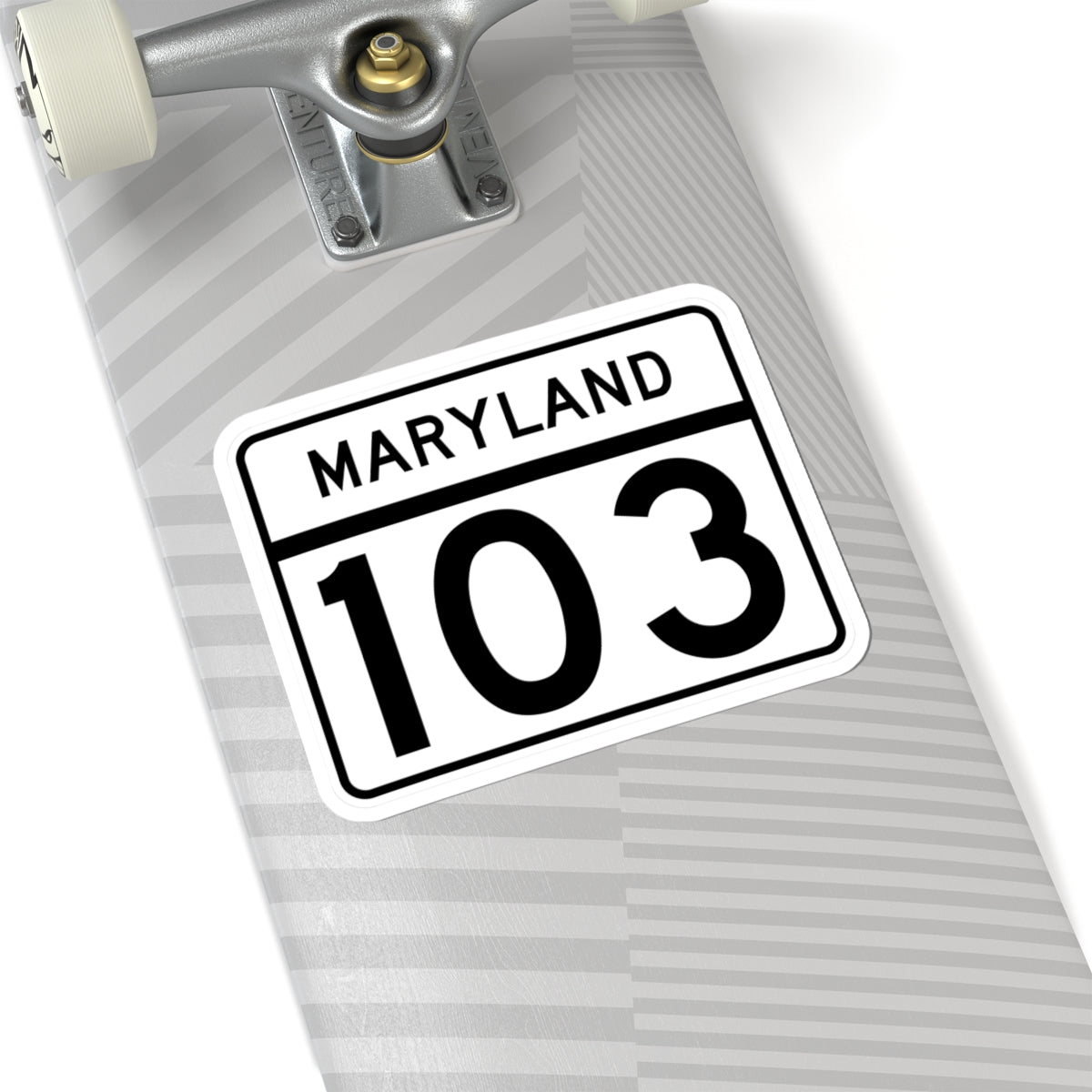 MD Route 103 (Maryland) (Road Sign) STICKER Vinyl Kiss-Cut Decal