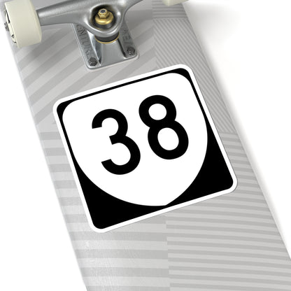 Virginia 38 (Virginia) (Road Sign) STICKER Vinyl Kiss-Cut Decal