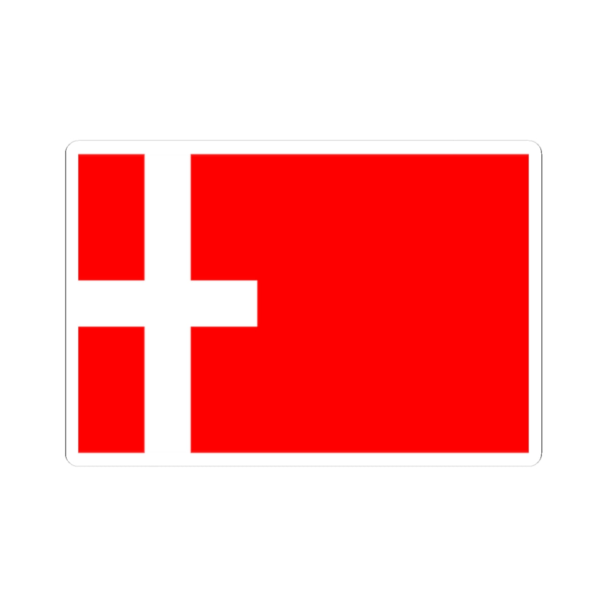 Drapeau de Montmelian (France) STICKER Vinyl Kiss-Cut Decal