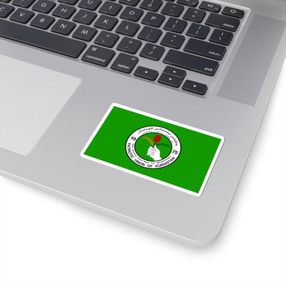 Flag of PUK (Iraq) STICKER Vinyl Kiss-Cut Decal
