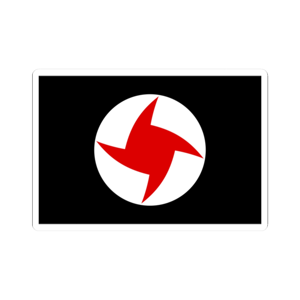 Flag of the Syrian Social Nationalist Party (Lebanon) STICKER Vinyl Kiss-Cut Decal
