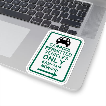 PBOT Road sign P4451R (Oregon) (Road Sign) STICKER Vinyl Kiss-Cut Decal