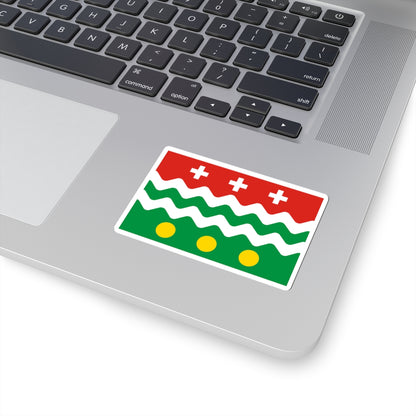 Flag of Molokovsky rayon Tver oblast (Russia) STICKER Vinyl Kiss-Cut Decal