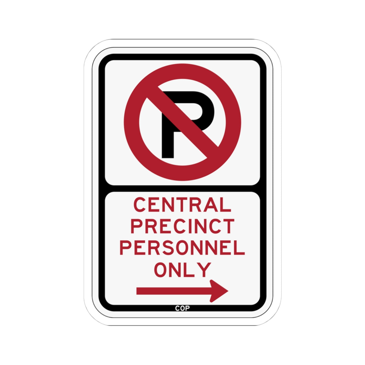 PBOT Road sign P4075R (Oregon) (Road Sign) STICKER Vinyl Kiss-Cut Decal