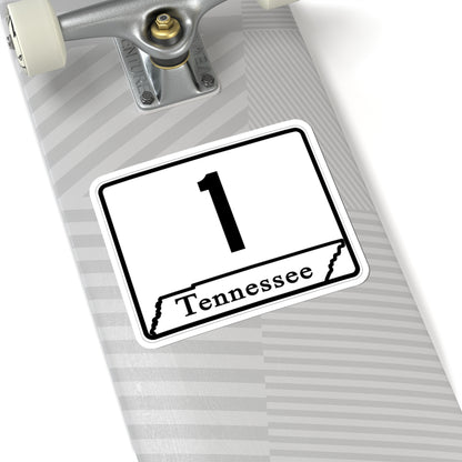 Tennessee template (Tennessee) (Road Sign) STICKER Vinyl Kiss-Cut Decal