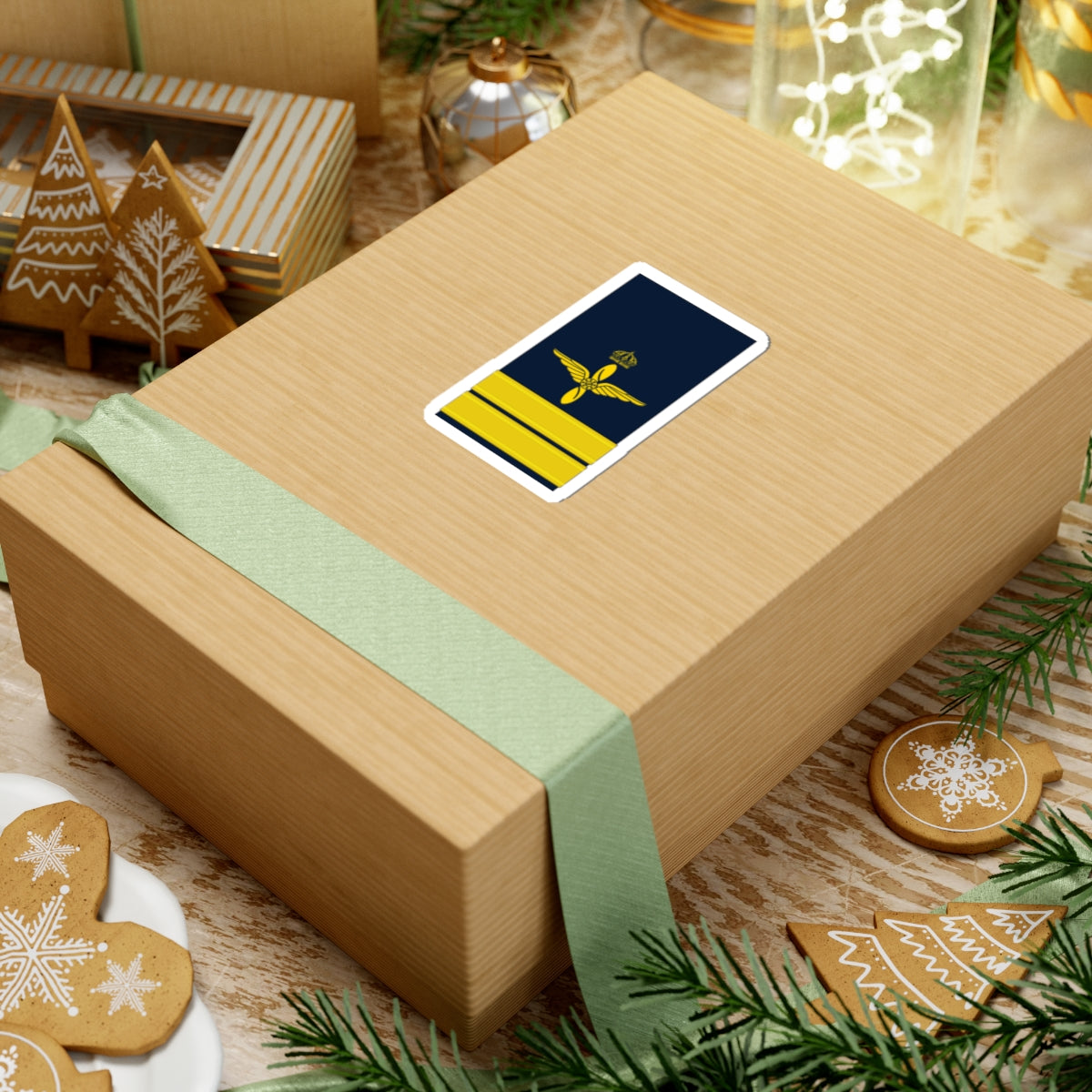 OF 2 Kapten FV hylsa (Sweden) (Military Rank) STICKER Vinyl Kiss-Cut Decal