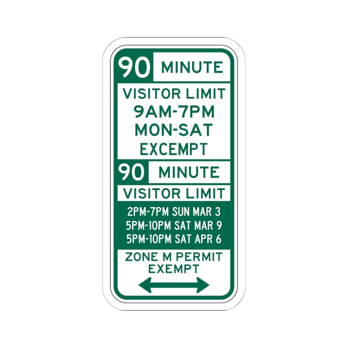 PBOT Road sign P4453D (Oregon) (Road Sign) STICKER Vinyl Kiss-Cut Decal