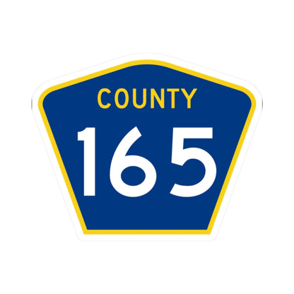 County 165 MN (Minnesota) (Road Sign) STICKER Vinyl Kiss-Cut Decal