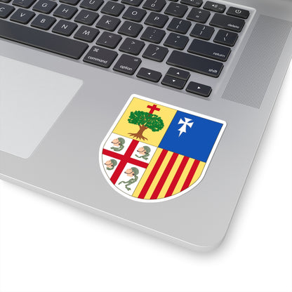 Shield of Aragon (Spain) (Coat of Arms) STICKER Vinyl Kiss-Cut Decal
