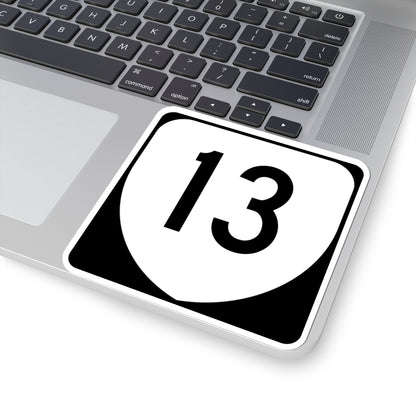 Virginia 13 (Virginia) (Road Sign) STICKER Vinyl Kiss-Cut Decal