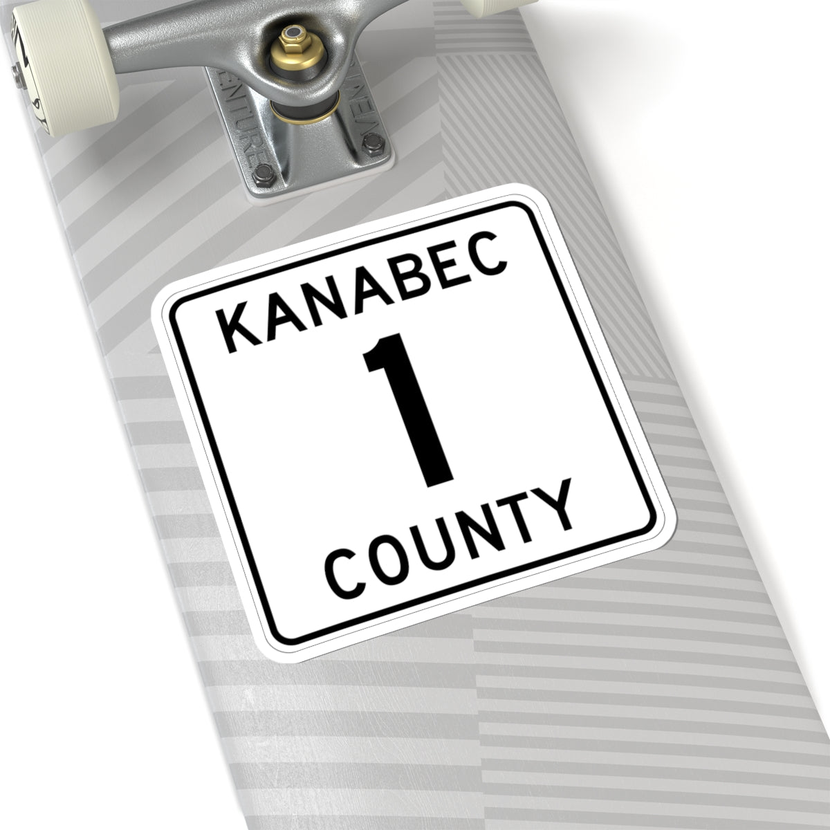 Kanabec County 1 MN (Minnesota) (Road Sign) STICKER Vinyl Kiss-Cut Decal