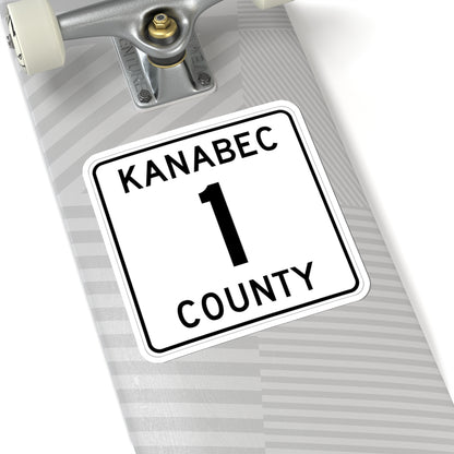 Kanabec County 1 MN (Minnesota) (Road Sign) STICKER Vinyl Kiss-Cut Decal