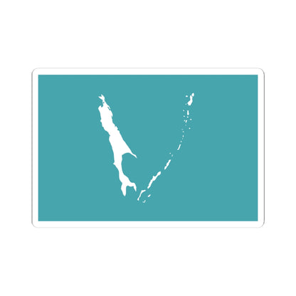Flag of Sakhalin Oblast (Russia) STICKER Vinyl Kiss-Cut Decal