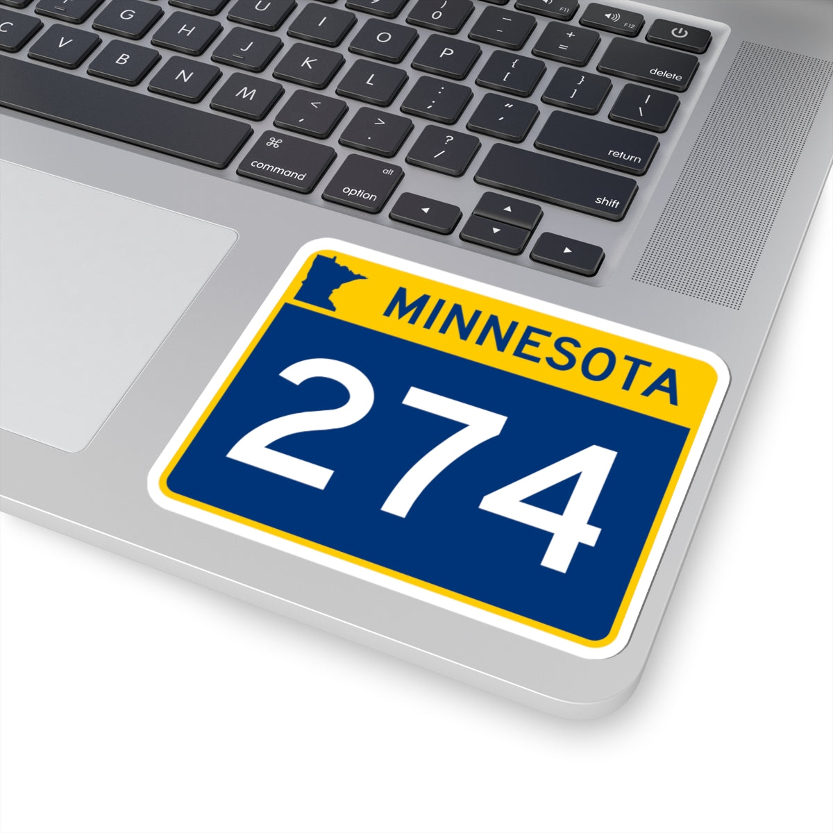 MN-274 wide (Minnesota) (Road Sign) STICKER Vinyl Kiss-Cut Decal