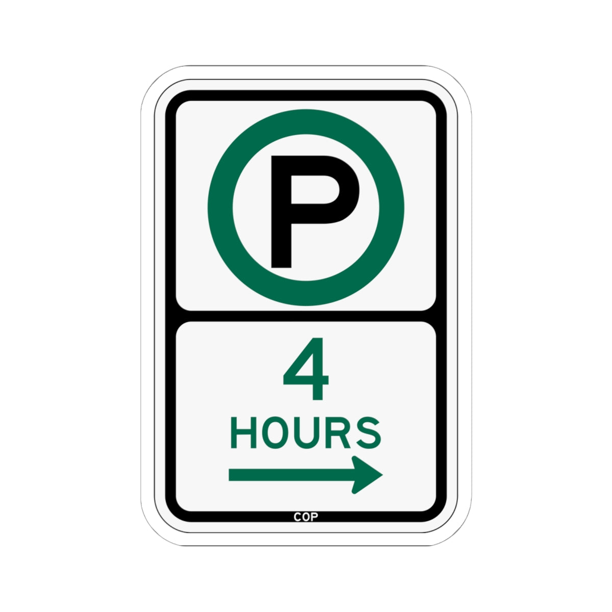 PBOT Road sign P3805R (Oregon) (Road Sign) STICKER Vinyl Kiss-Cut Decal