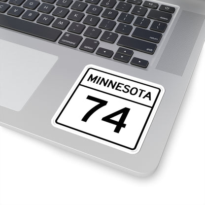 MN-74 1948 (Minnesota) (Road Sign) STICKER Vinyl Kiss-Cut Decal