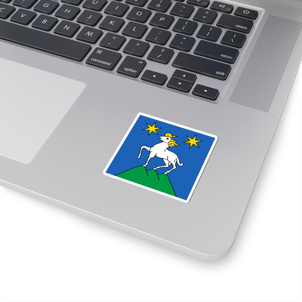 CHE Herens District Flag (Switzerland) STICKER Vinyl Kiss-Cut Decal