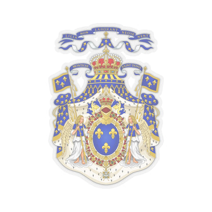 Grand Royal Coat of Arms of France - STICKER Vinyl Kiss-Cut Decal