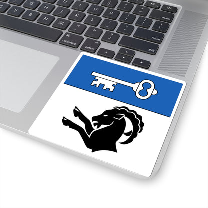 CHE Goldswil Flag (Switzerland) STICKER Vinyl Kiss-Cut Decal