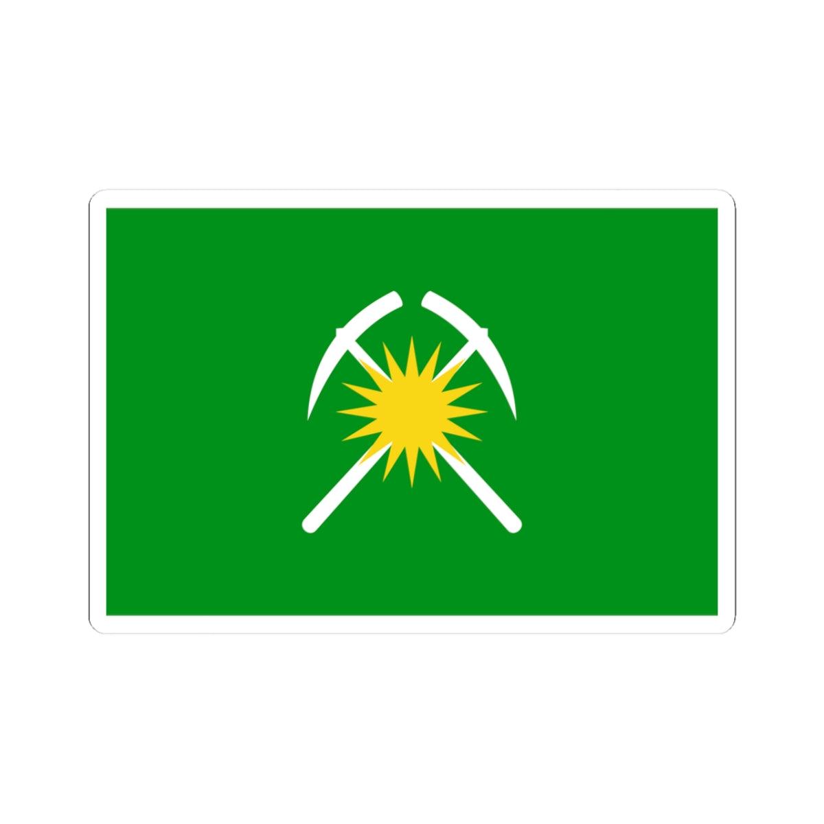 Flag of Raychikhinsk Amur oblast (Russia) STICKER Vinyl Kiss-Cut Decal