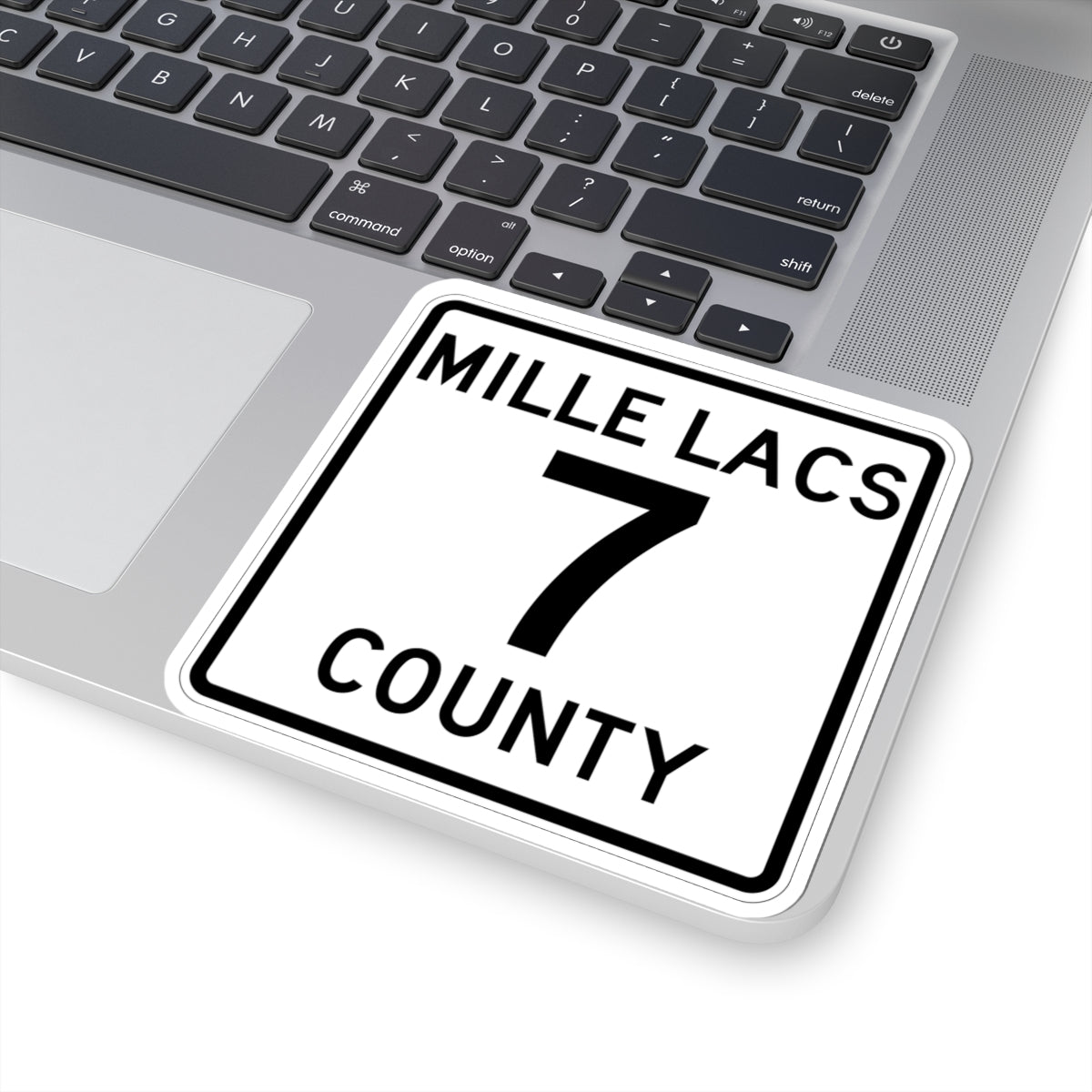Mille Lacs County 7 MN (Minnesota) (Road Sign) STICKER Vinyl Kiss-Cut Decal