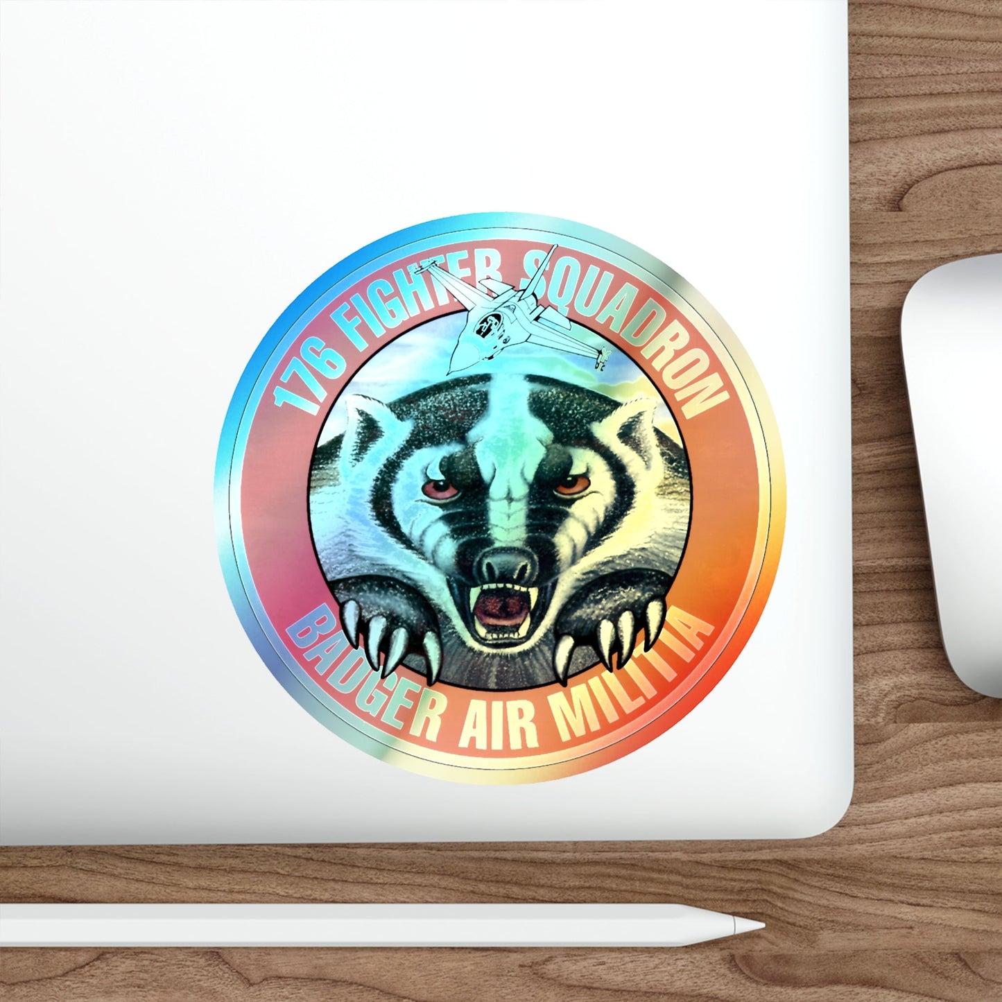 176th Fighter Squadron (U.S. Air Force) Holographic STICKER Die-Cut Vinyl Decal-The Sticker Space