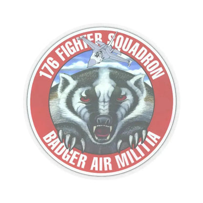 176th Fighter Squadron (U.S. Air Force) STICKER Vinyl Kiss-Cut Decal 3 Inch Transparent - The Sticker Space