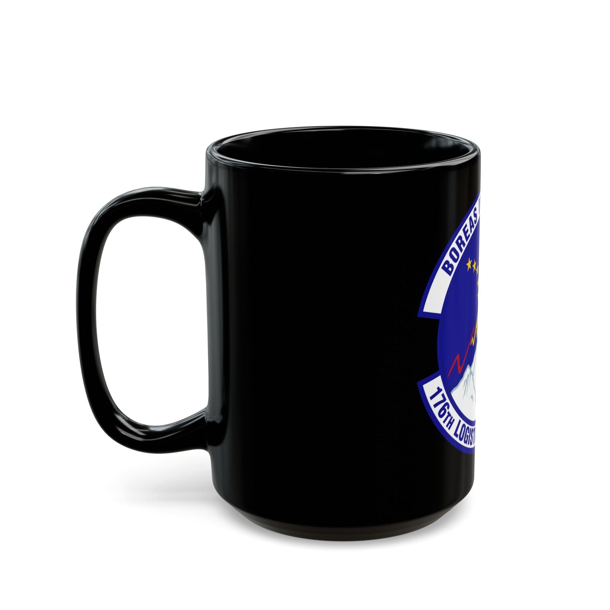 176th Logistics Readiness Squadron (U.S. Air Force) Black Coffee Mug-The Sticker Space