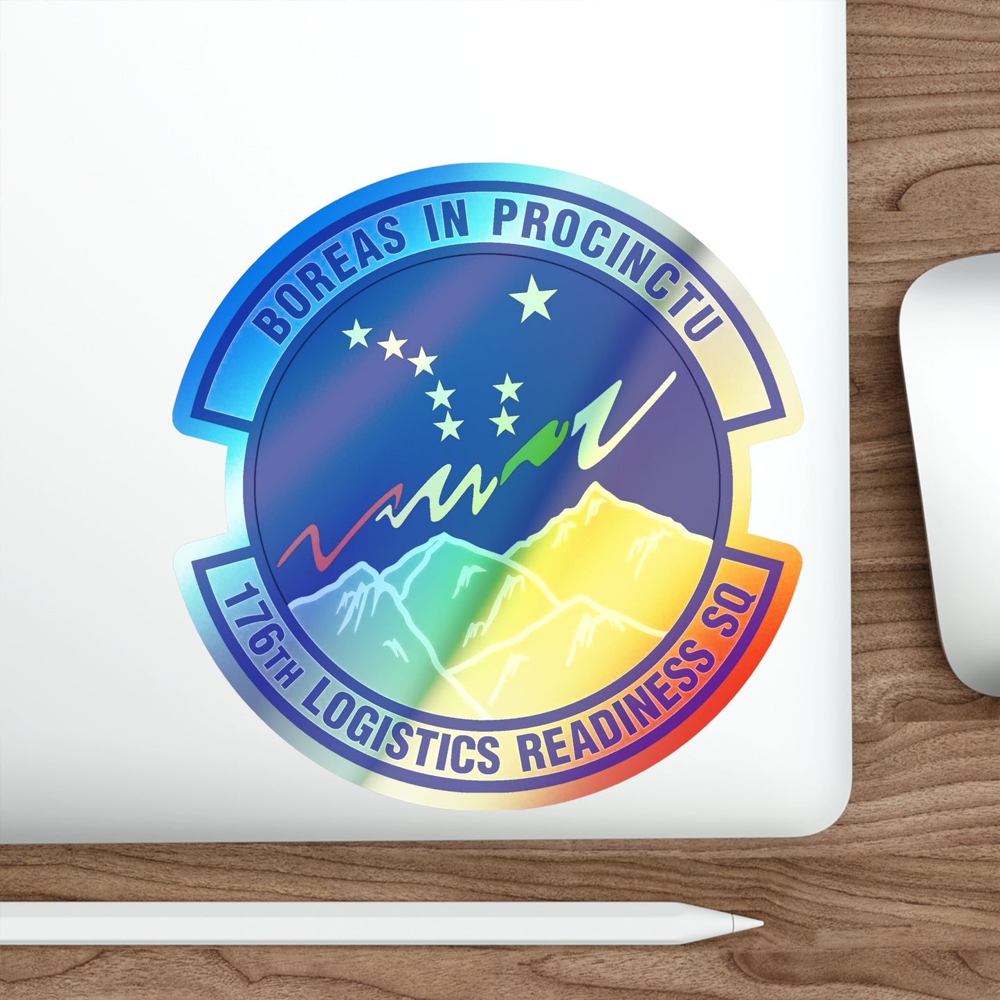 176th Logistics Readiness Squadron (U.S. Air Force) Holographic STICKER Die-Cut Vinyl Decal-The Sticker Space