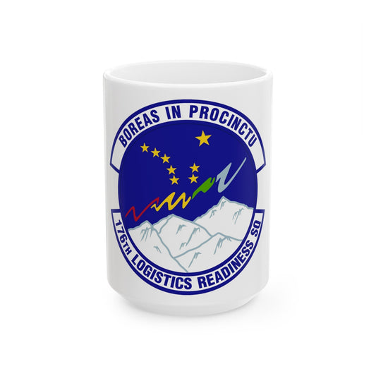 176th Logistics Readiness Squadron (U.S. Air Force) White Coffee Mug-15oz-The Sticker Space