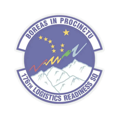 176th Logistics Readiness Squadron (U.S. Air Force) STICKER Vinyl Kiss-Cut Decal 4 Inch Transparent - The Sticker Space