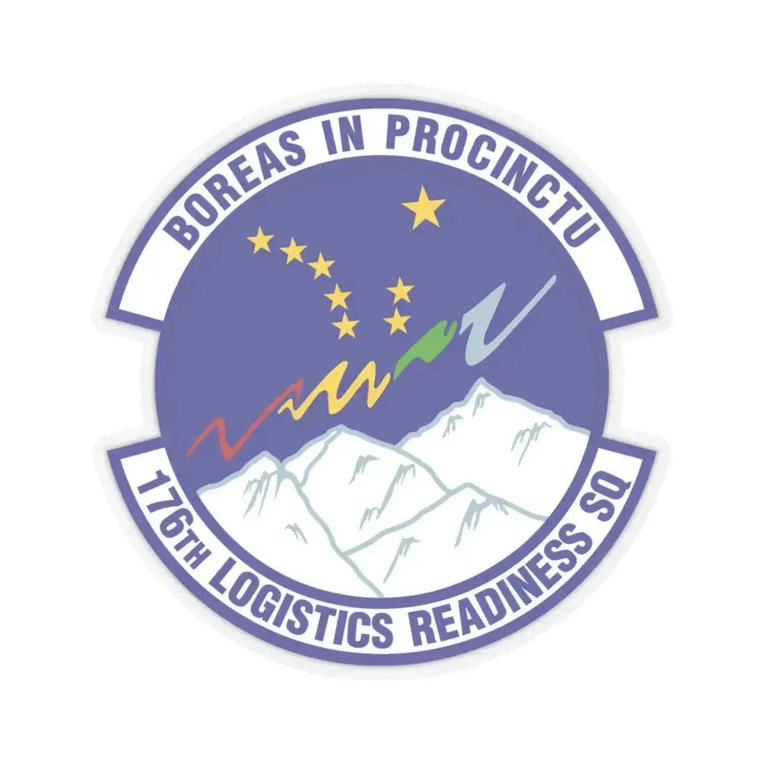 176th Logistics Readiness Squadron (U.S. Air Force) STICKER Vinyl Kiss-Cut Decal 6 Inch Transparent - The Sticker Space