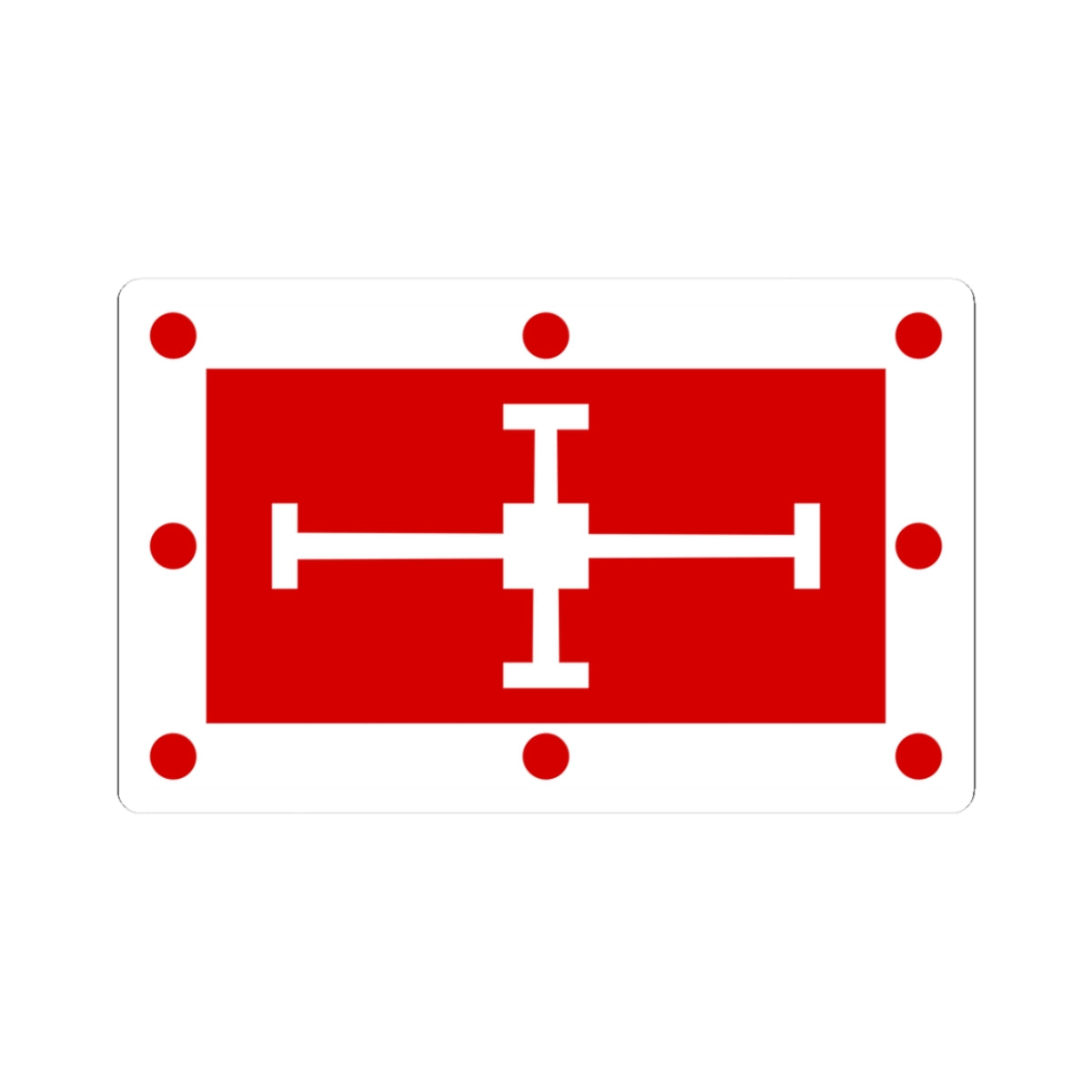 Flag of the Diocese of Coventry (England) STICKER Vinyl Kiss-Cut Decal