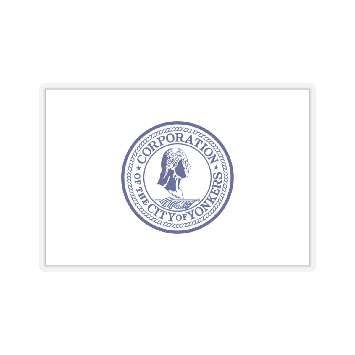 Flag of Yonkers, New York - STICKER Vinyl Kiss-Cut Decal