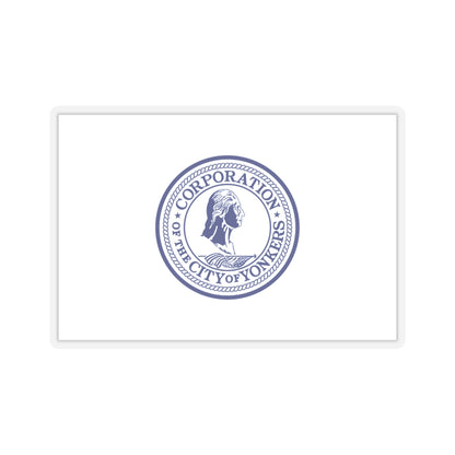 Flag of Yonkers, New York - STICKER Vinyl Kiss-Cut Decal