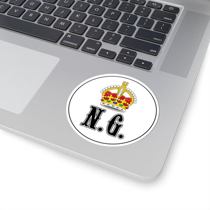 Badge of the New Guinea Protectorate 1884-1888 (Guinea) (Coat of Arms) STICKER Vinyl Kiss-Cut Decal