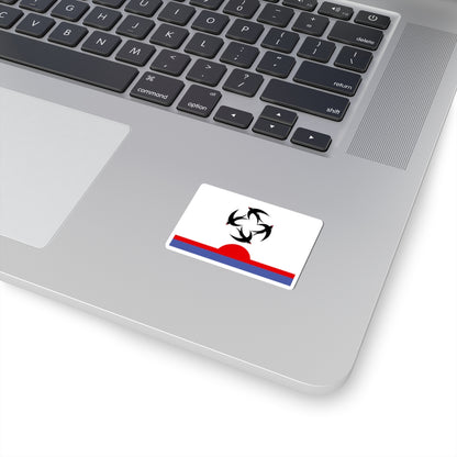 Flag of Kilmezsky rayon Kirov oblast (Russia) STICKER Vinyl Kiss-Cut Decal